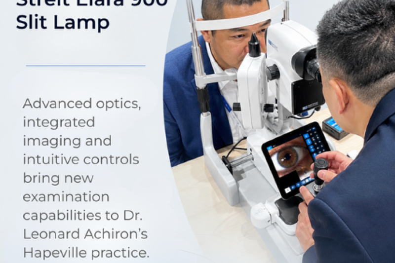 Eye examination with the Haag-Streit Elara 900 slit lamp at Atlanta Vision Cataract and Laser Center